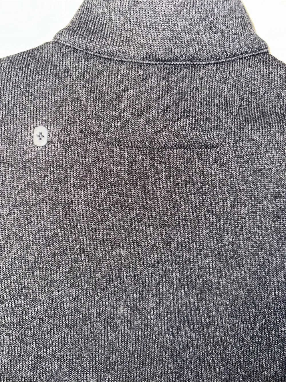 Figs Men's Heathered Dark Gray Quarter-Zip Sweater